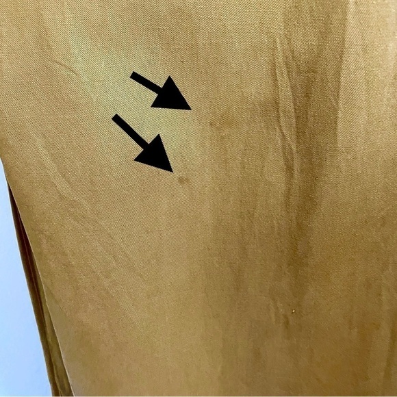 Ulla Johnson Effie Wide Leg Tie Back Apron Jumpsuit Ochre 2 - Picture 12 of 16